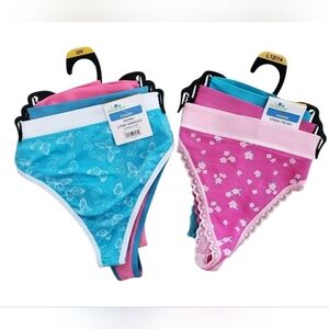 "Celebrate!" Women Thongs, Size LG, 2 Packs Of 3, Summer Theme Colors, Seamless‎